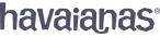 Havaianas logo, dark gray wordmark of the brand name "havaianas" in a distinct font.