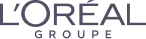 L'Oréal Groupe logo, the dark gray text "L'ORÉAL" with "GROUPE" below it.