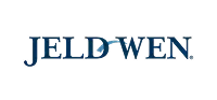 Blue 'JELD-WEN' logo with a subtle wave detail.