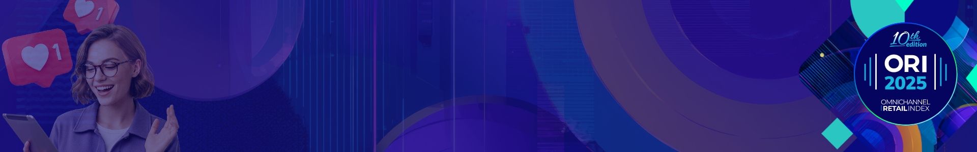 A woman with glasses surrounded by social media icons and an ORI 2023 logo.