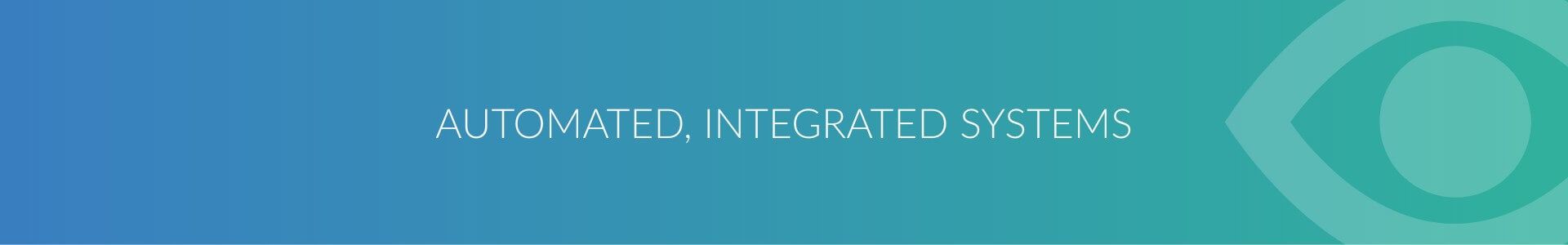 Blue and green gradient background with text 'AUTOMATED INTEGRATED SYSTEMS'.