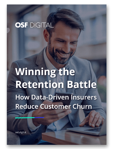 Cover of 'Winning the Retention Battle' featuring a smiling man using a smartphone.